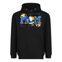 Black mom volleyball Heavyweight Hoodie - Zillion Design Studio