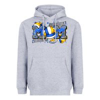 Heather Grey mom volleyball Heavyweight Hoodie - Zillion Design Studio