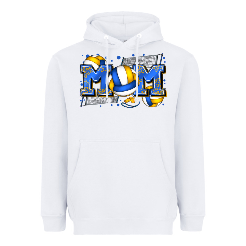Mom Volleyball Heavyweight Hoodie by Zillion Design Studio | Teevron