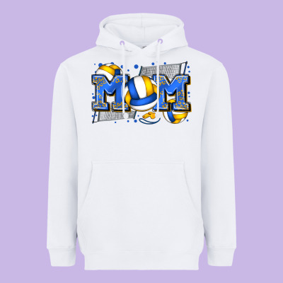 Mom Volleyball Heavyweight Hoodie Designed By Zillion Design Studio