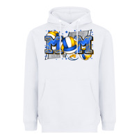 White mom volleyball Heavyweight Hoodie - Zillion Design Studio