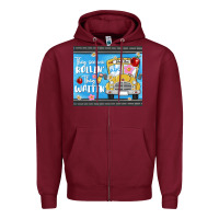 Burgundy they see me rollin they waitin Zipper Hoodie - MaliasSmallBusiness
