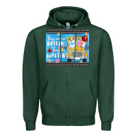 Sports Green they see me rollin they waitin Zipper Hoodie - MaliasSmallBusiness