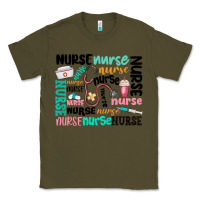 Army Green nurse Classic Tee - MaliasSmallBusiness