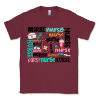 Burgundy nurse Classic Tee - MaliasSmallBusiness