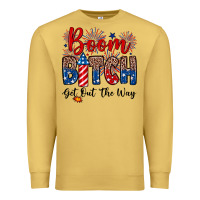 Antique Gold Boom bitch get out the way Premium Sweatshirt - Neo Western
