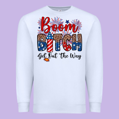 Boom Bitch Get Out The Way Premium Sweatshirt Designed By Neo Western