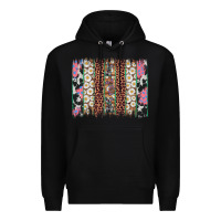 Black easter leopard cowhide bunny brush stroke Premium Hoodie - Artiststas