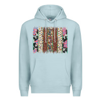 Blue Mist easter leopard cowhide bunny brush stroke Premium Hoodie - Artiststas