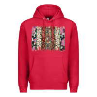 Cardinal easter leopard cowhide bunny brush stroke Premium Hoodie - Artiststas