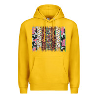 Lemon easter leopard cowhide bunny brush stroke Premium Hoodie - Artiststas