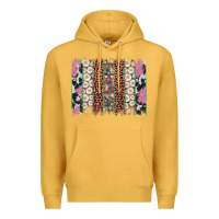 Mustard easter leopard cowhide bunny brush stroke Premium Hoodie - Artiststas