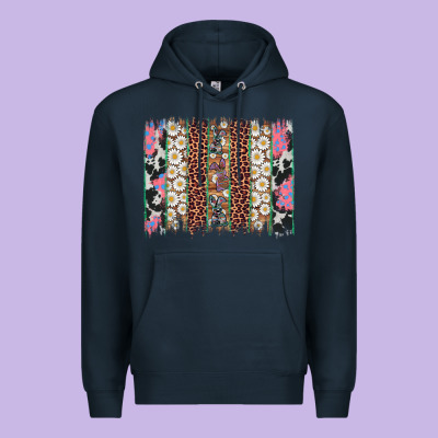 Easter Leopard Cowhide Bunny Brush Stroke Premium Hoodie Designed By Artiststas