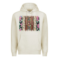 Oatmeal Heather easter leopard cowhide bunny brush stroke Premium Hoodie - Artiststas