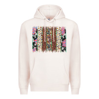 Pale Pink easter leopard cowhide bunny brush stroke Premium Hoodie - Artiststas