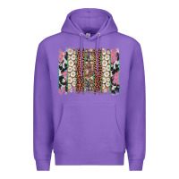 Purple easter leopard cowhide bunny brush stroke Premium Hoodie - Artiststas
