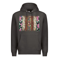 Smoke easter leopard cowhide bunny brush stroke Premium Hoodie - Artiststas