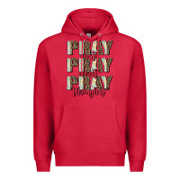 Cardinal pray on it pray over it pray through it Premium Hoodie - AdoDesignShop