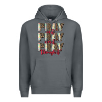 Rock pray on it pray over it pray through it Premium Hoodie - AdoDesignShop