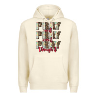 Sandshell pray on it pray over it pray through it Premium Hoodie - AdoDesignShop