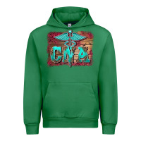 Emerald western nurse certified nurse  assistant medilcal symbol  background Urban Hoodie - BarkalooDesign