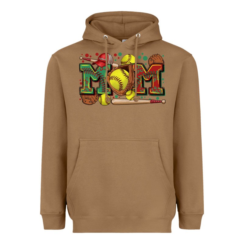 Mom Softball Heavyweight Hoodie by Zillion Design Studio | Teevron