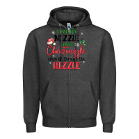 Charcoal Heather twas the nizzle  before christmizzle Zipper Hoodie - MaliasSmallBusiness