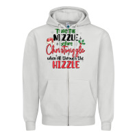 Dove Grey twas the nizzle  before christmizzle Zipper Hoodie - MaliasSmallBusiness