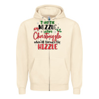 Sandshell twas the nizzle  before christmizzle Zipper Hoodie - MaliasSmallBusiness