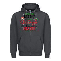 Smoke twas the nizzle  before christmizzle Zipper Hoodie - MaliasSmallBusiness