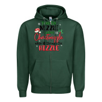 Sports Green twas the nizzle  before christmizzle Zipper Hoodie - MaliasSmallBusiness
