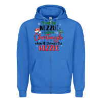 True Royal twas the nizzle  before christmizzle Zipper Hoodie - MaliasSmallBusiness