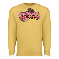 Antique Gold howdy honey valentine's day Premium Sweatshirt - FaDigitalArtStudio