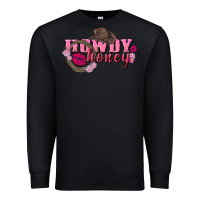 Black howdy honey valentine's day Premium Sweatshirt - FaDigitalArtStudio
