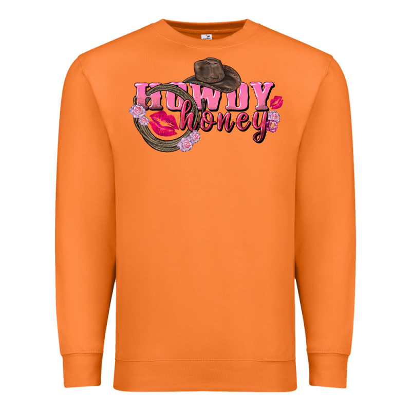 Howdy Honey Valentine's Day Premium Sweatshirt by FaDigitalArtStudio | Teevron