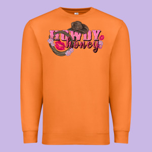 Howdy Honey Valentine's Day Premium Sweatshirt Designed By Fadigitalartstudio