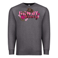 Charcoal Heather howdy honey valentine's day Premium Sweatshirt - FaDigitalArtStudio