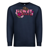 Navy howdy honey valentine's day Premium Sweatshirt - FaDigitalArtStudio