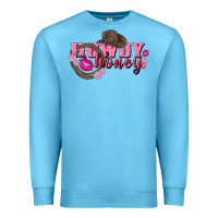 Ocean Blue howdy honey valentine's day Premium Sweatshirt - FaDigitalArtStudio