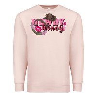 Pale Pink howdy honey valentine's day Premium Sweatshirt - FaDigitalArtStudio