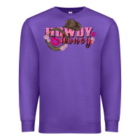 Purple howdy honey valentine's day Premium Sweatshirt - FaDigitalArtStudio