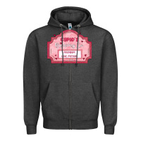 Charcoal Heather cupid's brewing company Zipper Hoodie - MaliasSmallBusiness