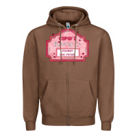Chestnut cupid's brewing company Zipper Hoodie - MaliasSmallBusiness