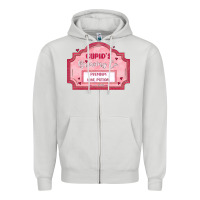 Dove Grey cupid's brewing company Zipper Hoodie - MaliasSmallBusiness