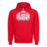 Red cupid's brewing company Zipper Hoodie - MaliasSmallBusiness