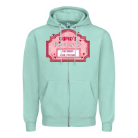 Seafoam cupid's brewing company Zipper Hoodie - MaliasSmallBusiness