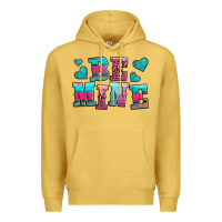 Antique Gold be mine western valentine's day no background Premium Hoodie - AdoDesignShop