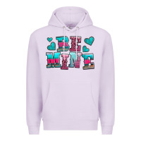 Lilac be mine western valentine's day no background Premium Hoodie - AdoDesignShop