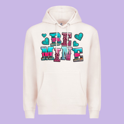 Be Mine Western Valentine's Day No Background Premium Hoodie Designed By Adodesignshop
