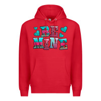 Red be mine western valentine's day no background Premium Hoodie - AdoDesignShop